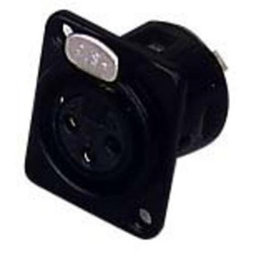 Andertons Pro Sound Black Female XLR Chassis Andertons Pro Sound Black Female XLR Chassis