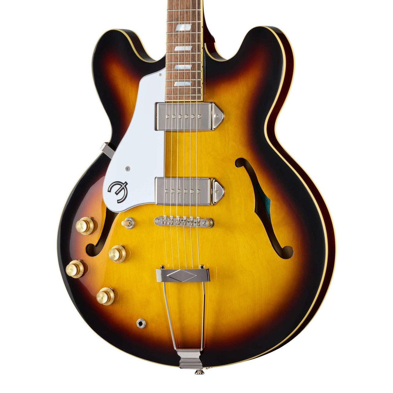 Epiphone Original Casino Hollow Body Left Handed Electric Guitar in Vintage Sunburst