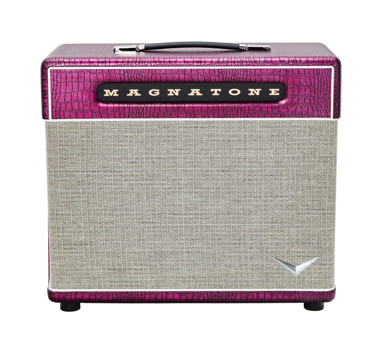 Magnatone Billy Gibbons Signature Super Fifteen 1 X 12 Extension Cabinet in Chrome Grape