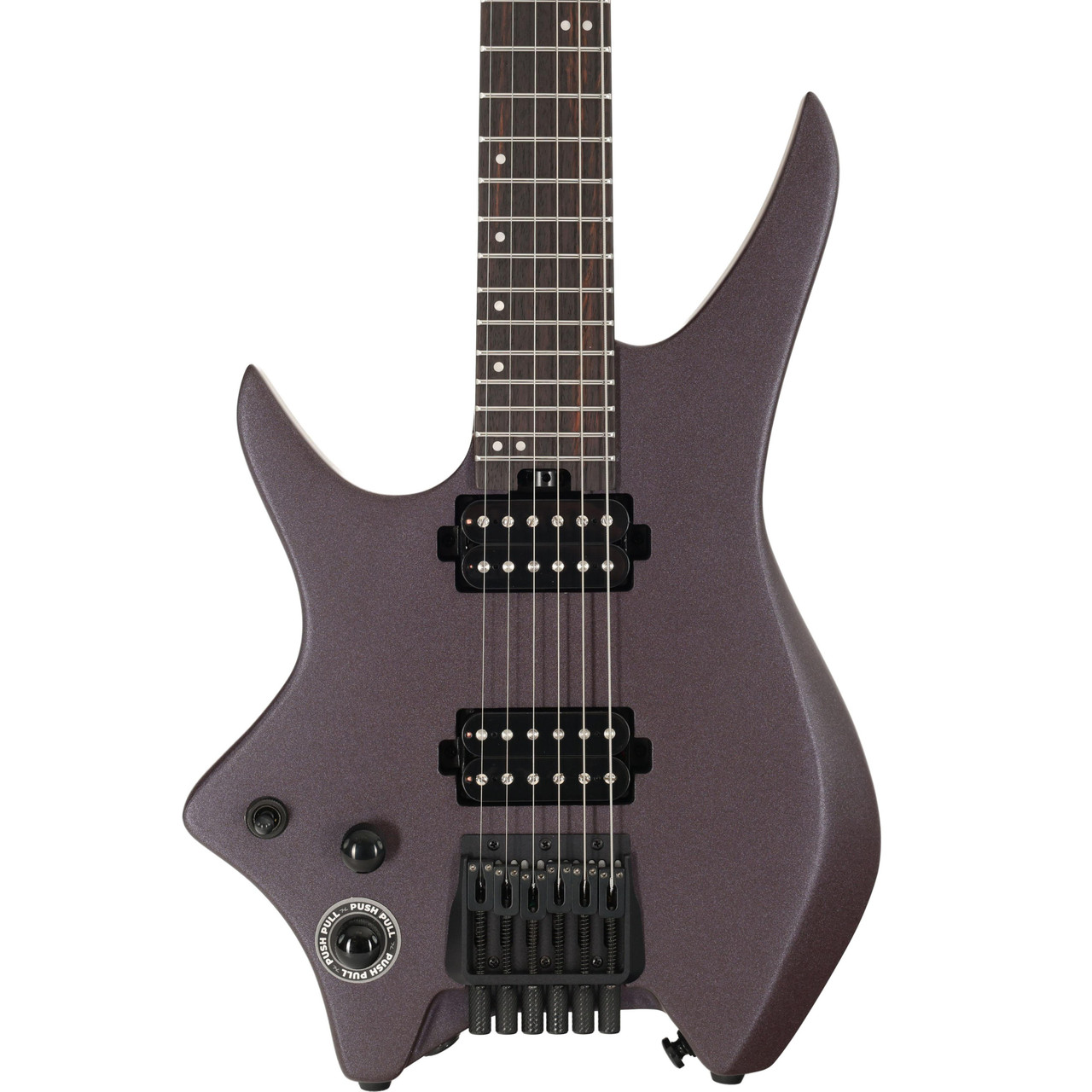 HILS NEXT HN3 Left Handed Headless Electric Guitar in Satin Metallic Deep Purple HILS NEXT HN3 Left Handed Headless Electric Guitar in Satin Metallic Deep Purple