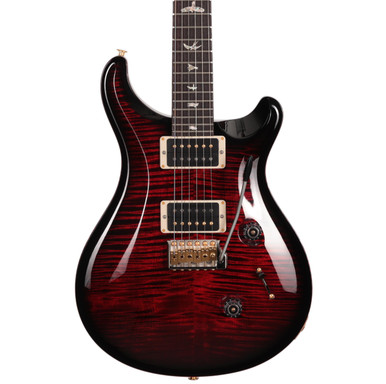 PRS Custom 24 10-Top Electric Guitar in Fire Red Smokeburst PRS Custom 24 10-Top Electric Guitar in Fire Red Smokeburst