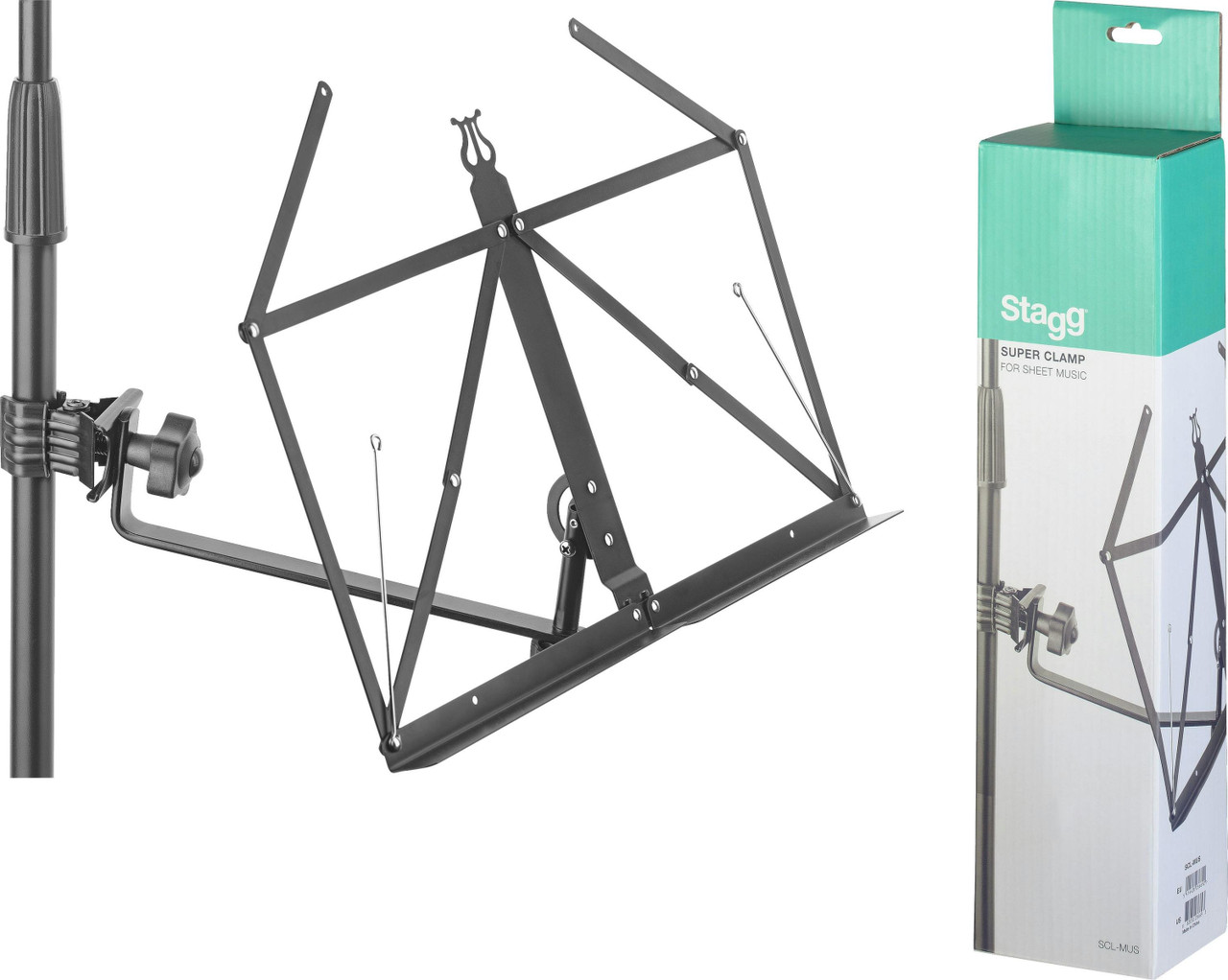 Stagg Folding Music Stand Arm with Clamp Stagg Folding Music Stand Arm with Clamp