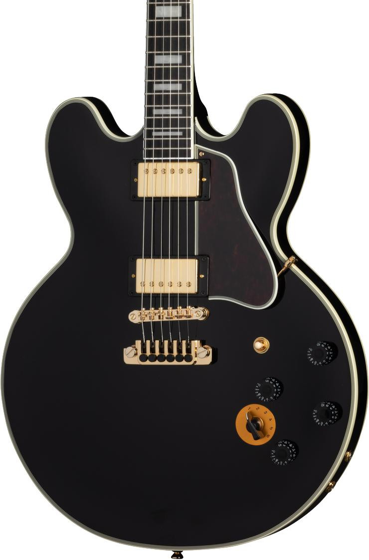 Epiphone Artist B.B. King Signature Lucille Semi-Hollow Electric Guitar in Ebony Epiphone Artist B.B. King Signature Lucille Semi-Hollow Electric Guitar in Ebony