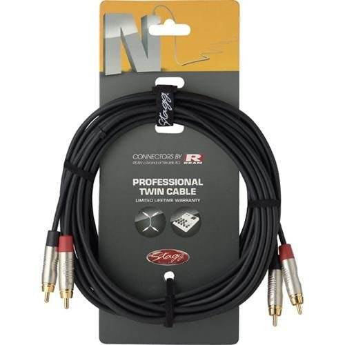 Stagg 2m Neutrik Twin RCA Cable Stagg 2m Neutrik Twin RCA Cable