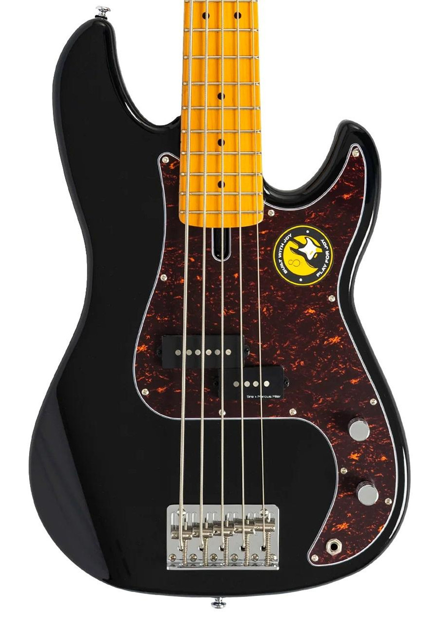 Sire Marcus Miller P5 5-String Bass Guitar in Black Sire Marcus Miller P5 5-String Bass Guitar in Black