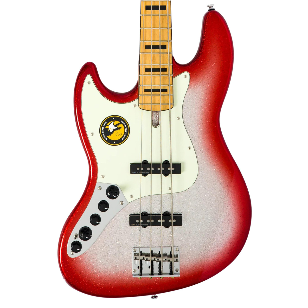 Sire Marcus Miller Left Handed V7 4-String Bass Guitar 2nd Gen in Redburst Sparkle Sire Marcus Miller Left Handed V7 4-String Bass Guitar 2nd Gen in Redburst Sparkle