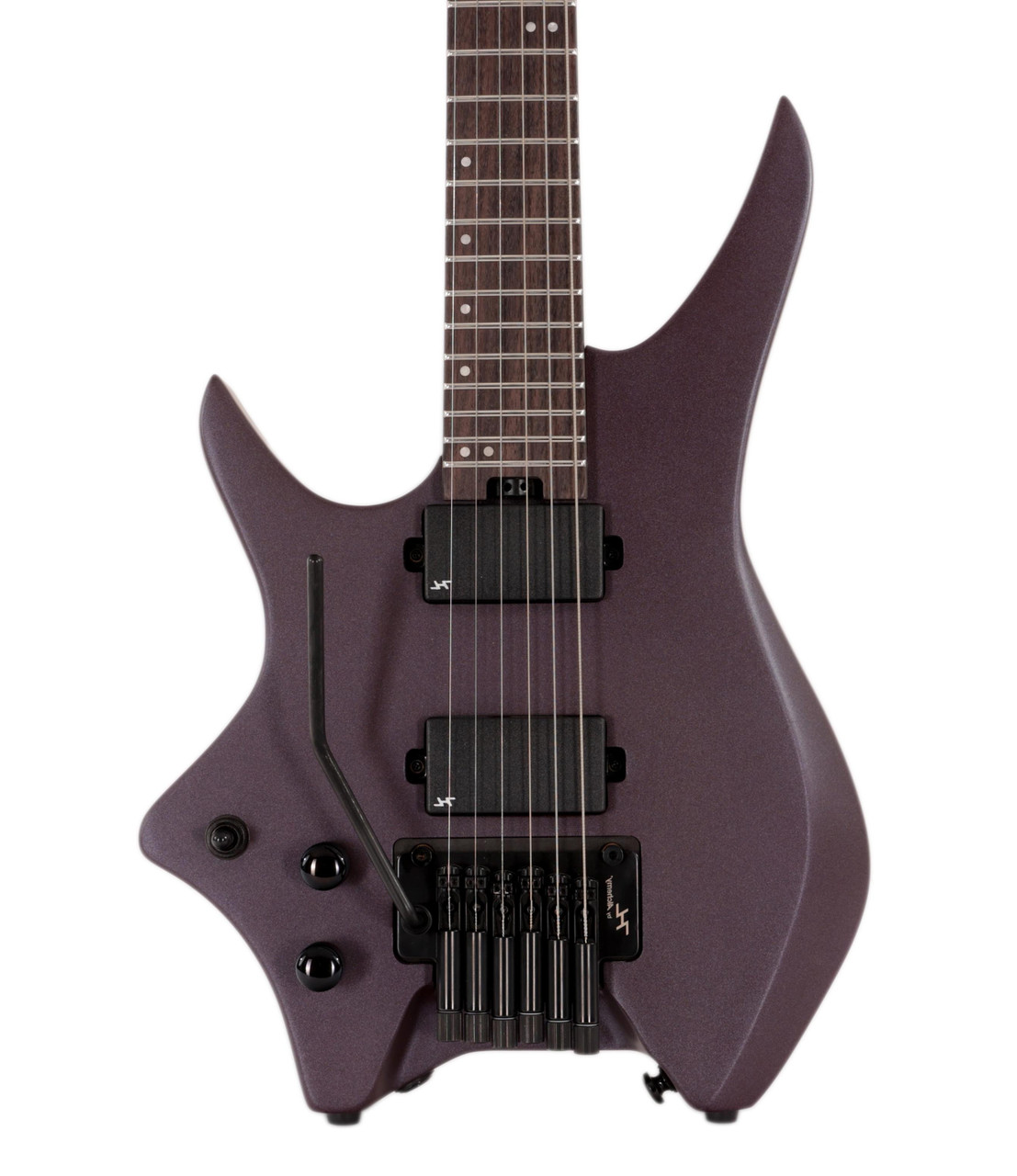 HILS NEXT HN5 Left Handed Headless Electric Guitar in Satin Metallic Deep Purple HILS NEXT HN5 Left Handed Headless Electric Guitar in Satin Metallic Deep Purple