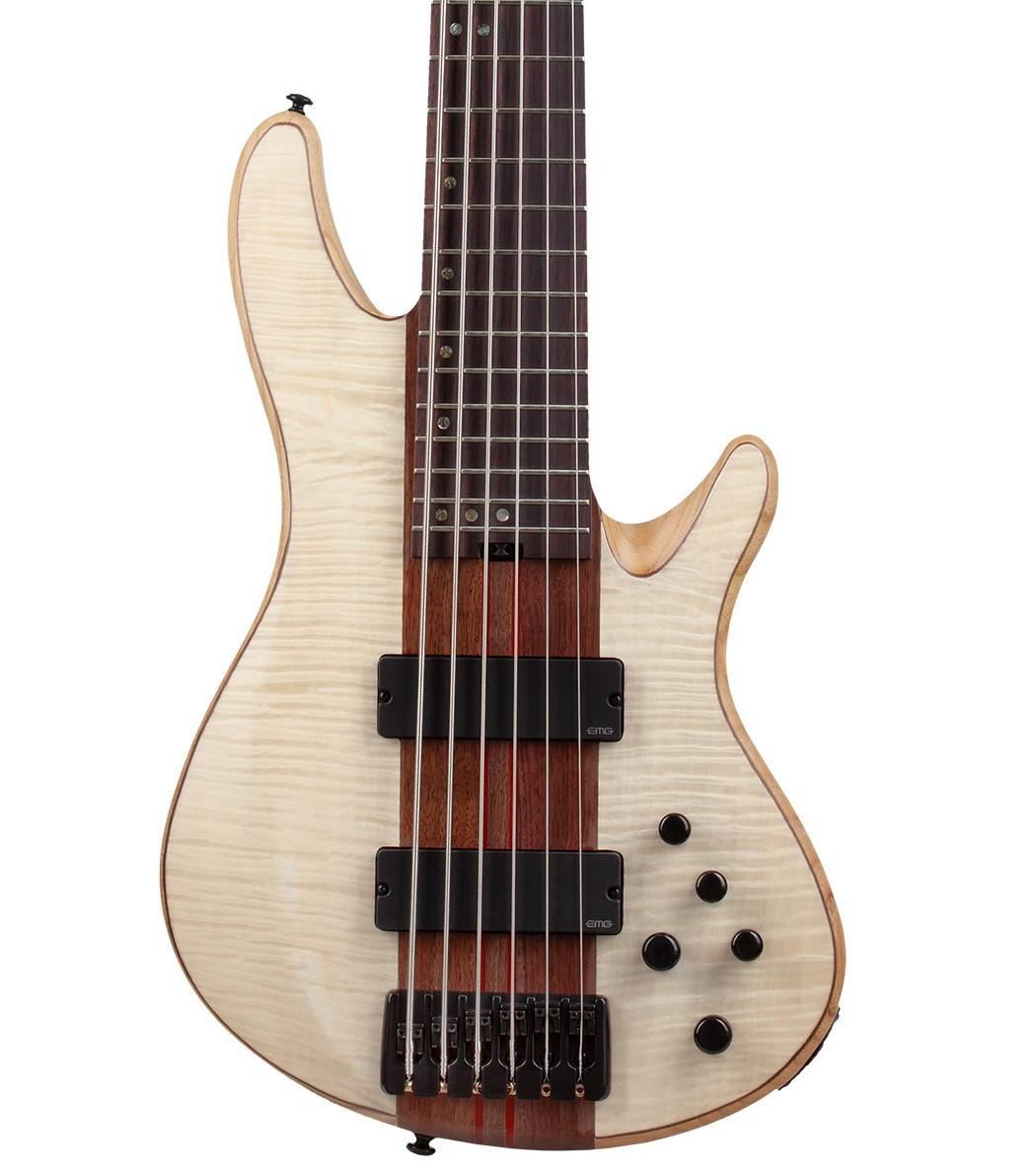 Schecter Charles Berthoud CB-6 6-String Bass Guitar in Natural Satin