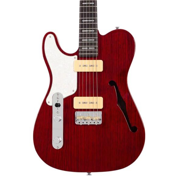 Sire Larry Carlton T7TM Left Handed Electric Guitar in See Through Red Sire Larry Carlton T7TM Left Handed Electric Guitar in See Through Red