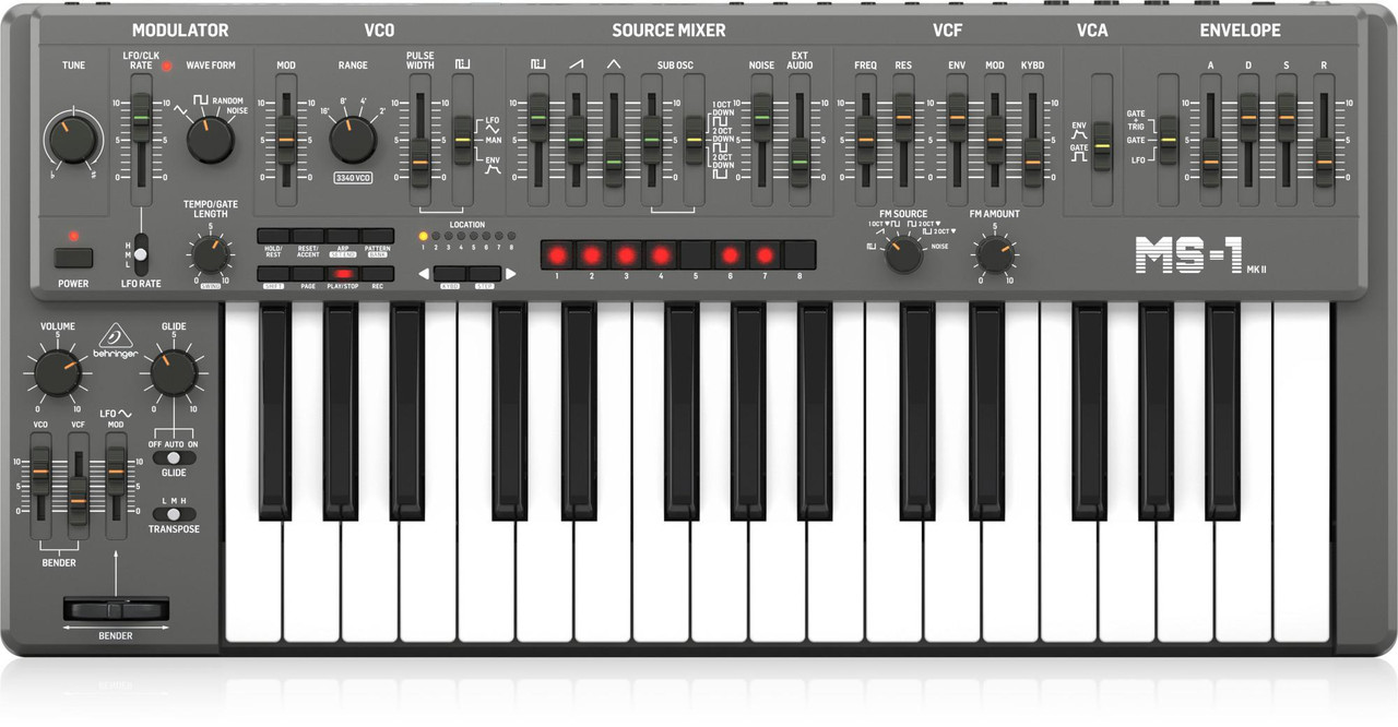 Behringer MS-1 MK II-GY Analog Synthesizer in GREY Behringer MS-1 MK II-GY Analog Synthesizer in GREY