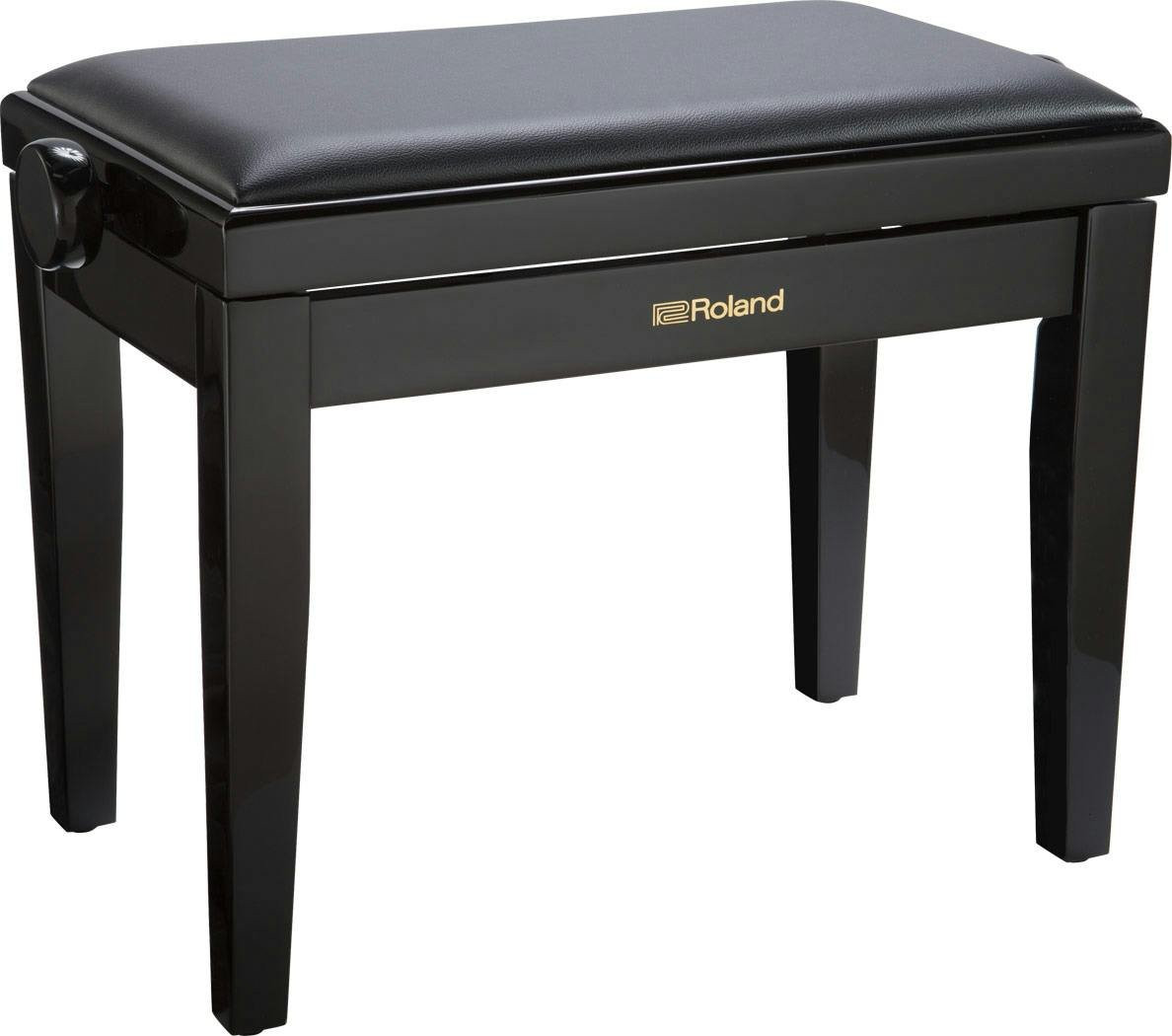 Roland RPB-200PE Piano Bench in Polished Ebony, Vinyl Seat Roland RPB-200PE Piano Bench in Polished Ebony, Vinyl Seat