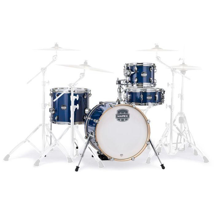 Mapex Mars Maple 18" Bop Acoustic Drum Kit in Midnight Blue Mapex Mars Maple 18" Bop Acoustic Drum Kit in Midnight Blue