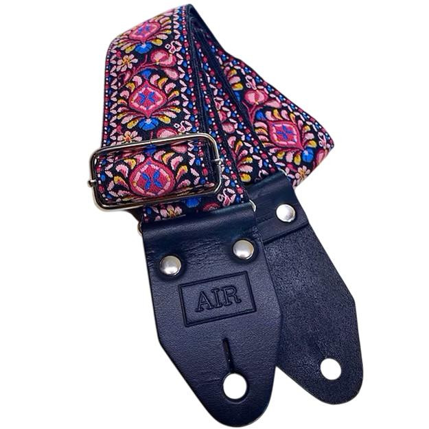 Air Straps Limited Edition Handcrafted Black Lotus Guitar Strap