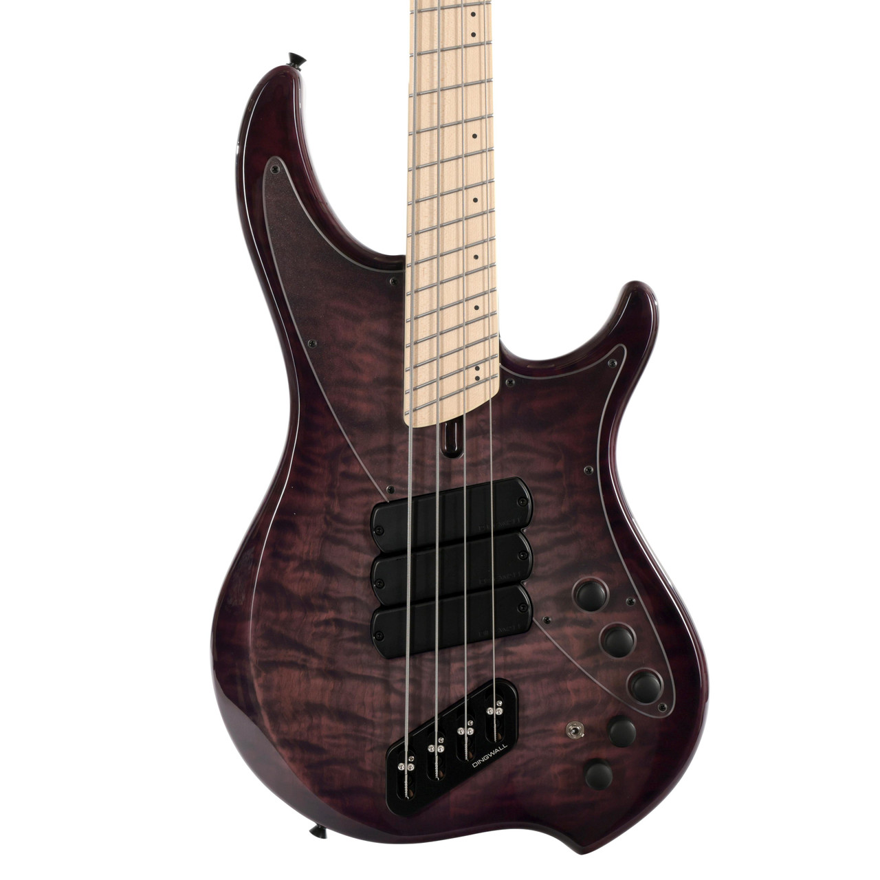 Dingwall Combustion Nashville Edition 4-String Bass Guitar in Quilted Ultraviolet Burst, Maple Board Dingwall Combustion Nashville Edition 4-String Bass Guitar in Quilted Ultraviolet Burst, Maple Board