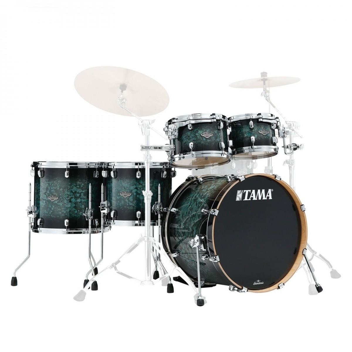Tama Starclassic Performer Drum Shell Pack in Molten Steel Blue Burst Tama Starclassic Performer Drum Shell Pack in Molten Steel Blue Burst