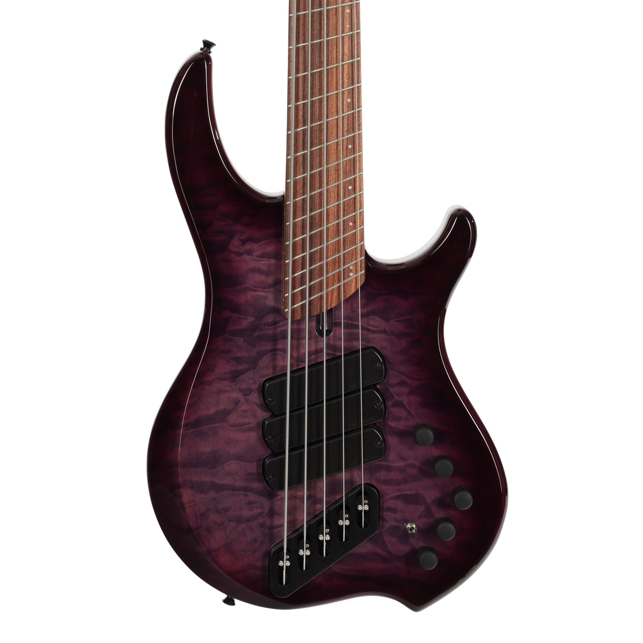 Dingwall Combustion Nashville Edition 5-String Bass Guitar in Quilted Ultraviolet Burst, Pau Ferro Board