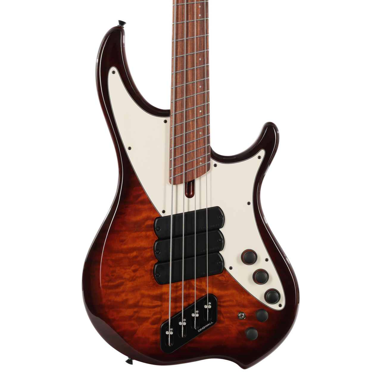 Dingwall Combustion Nashville Edition 4-String Bass Guitar in Quilted Vintage Burst, Pau Ferro Board Dingwall Combustion Nashville Edition 4-String Bass Guitar in Quilted Vintage Burst, Pau Ferro Board
