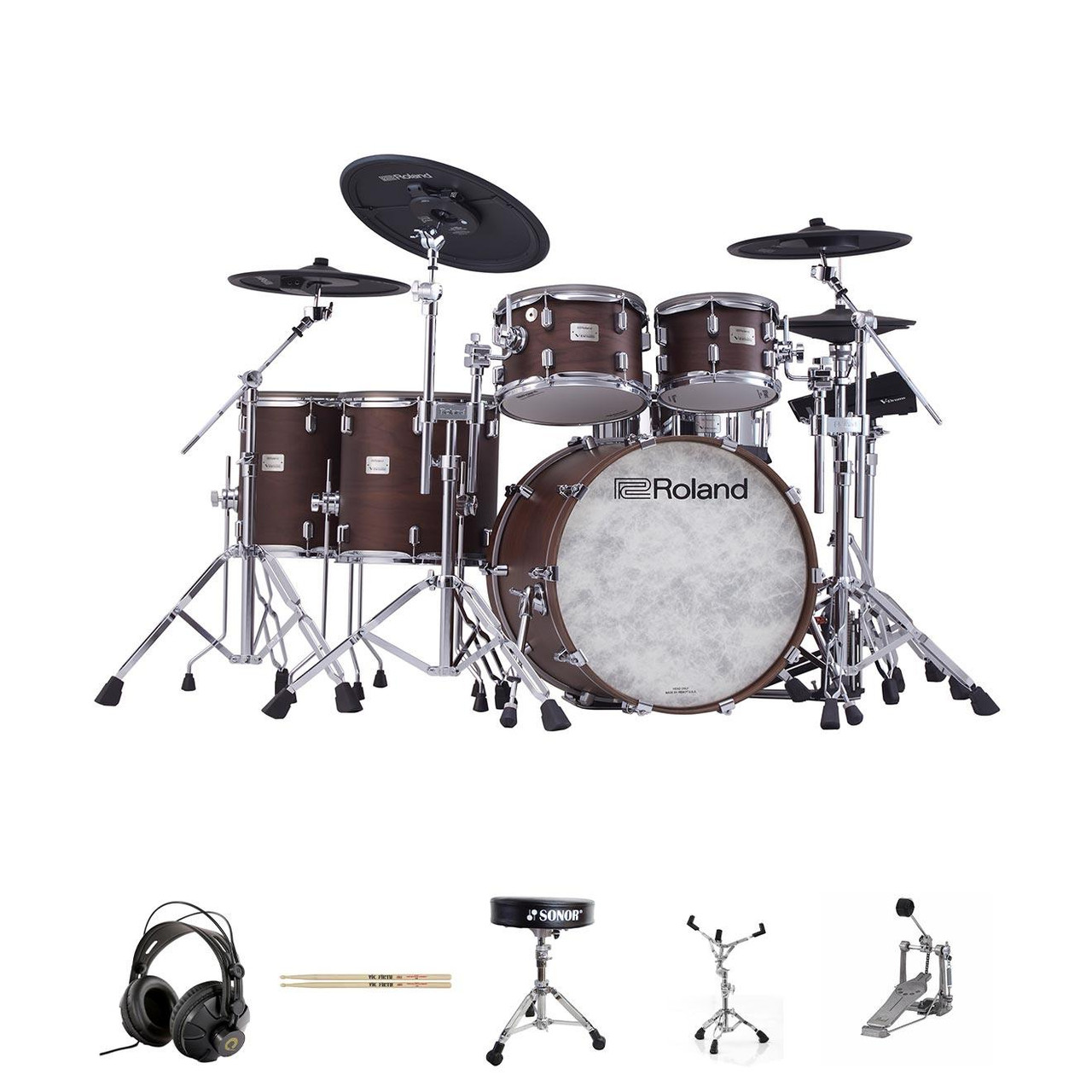 Roland VAD716-SW VAD Drum Kit Bundle Package Roland VAD716-SW VAD Drum Kit Bundle Package