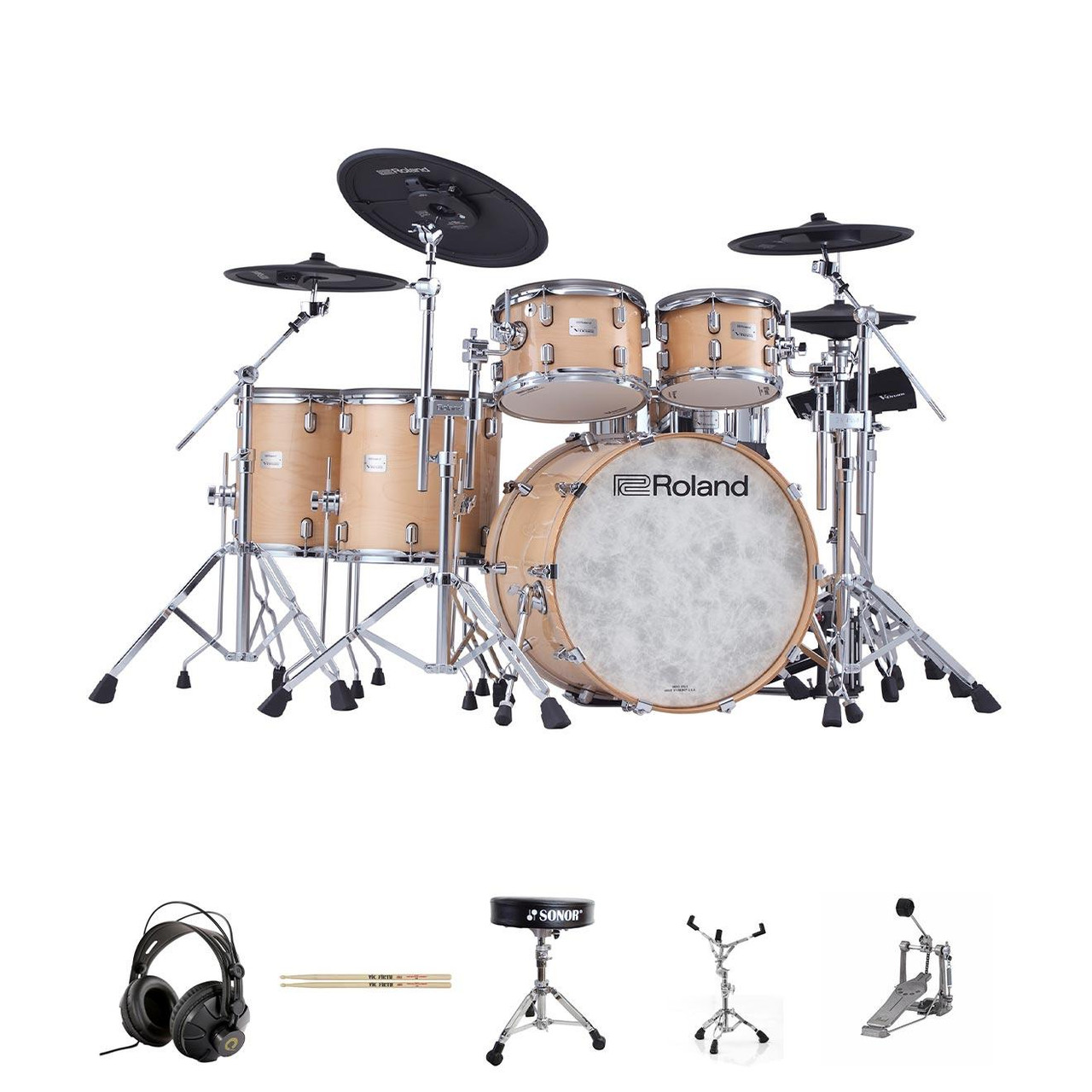 Roland VAD716-GN VAD Electronic Drum Kit Bundle Package Roland VAD716-GN VAD Electronic Drum Kit Bundle Package