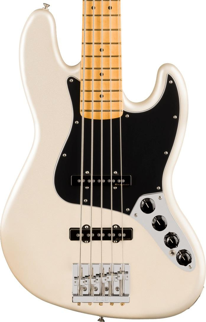 Fender Player II Modified Jazz Bass Guitar V in Olympic Pearl Fender Player II Modified Jazz Bass Guitar V in Olympic Pearl