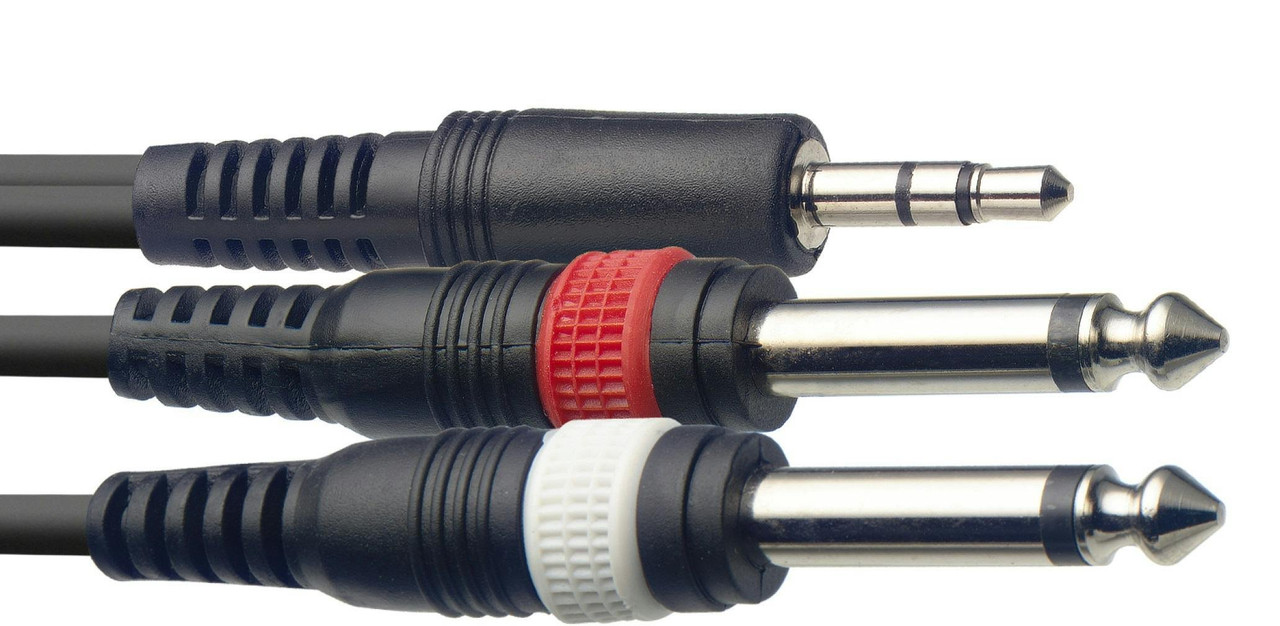 Ordo Stereo Mini Jack to 2 mono jacks 3m 10 feet Ordo Stereo Mini Jack to 2 mono jacks 3m 10 feet
