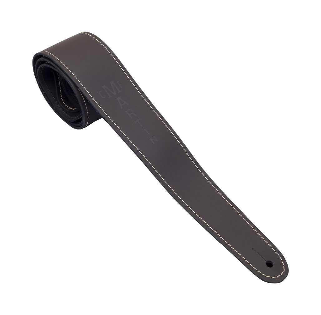 C F Martin Leather Slim Strap in Brown