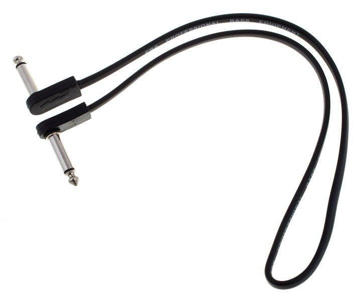 EBS Premium Chrome Flat Right Angle Jack Patch Cable - 78CM