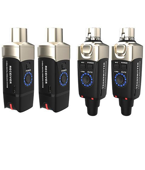 Xvive Dual Wireless Audio System For Audio Xlr - Black Xvive Dual Wireless Audio System For Audio Xlr - Black