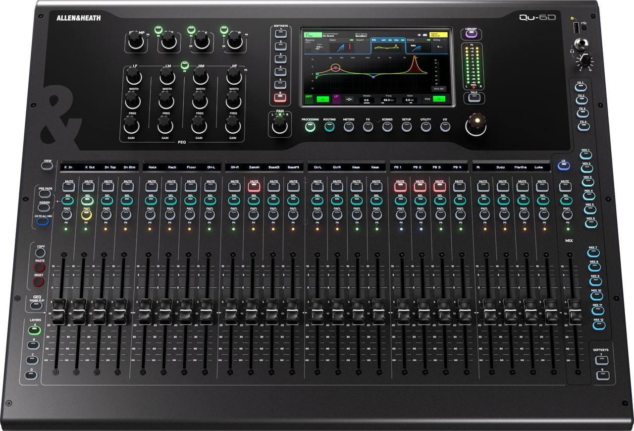 Allen & Heath Qu-6D Dante Digital Mixer