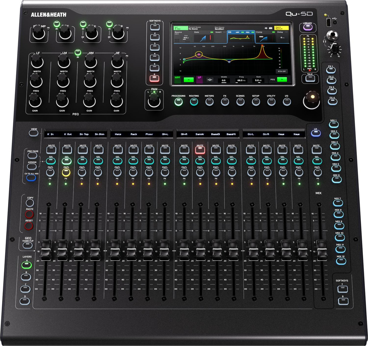 Allen & Heath Qu-5D Dante Digital Mixer Allen & Heath Qu-5D Dante Digital Mixer