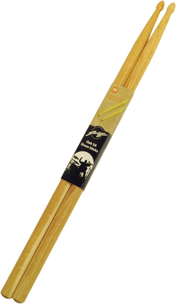 Johnny Brook Wood Tipped 5A Oak Drumsticks - Pair Johnny Brook Wood Tipped 5A Oak Drumsticks - Pair