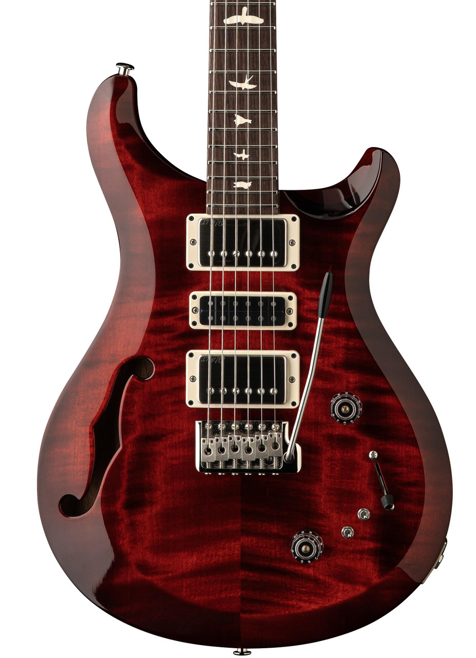 PRS S2 Special Semi-Hollow Electric Guitar in Fire Red Burst