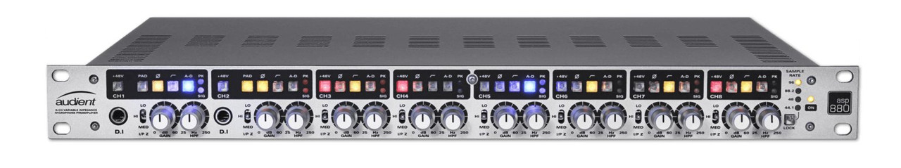 Audient ASP880 - 8 Channel Variable Input Impedance Mic Preamp Audient ASP880 - 8 Channel Variable Input Impedance Mic Preamp