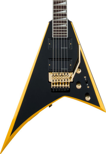 Jackson X Series Rhoads RRX24 Electric Guitar in Black With Yellow