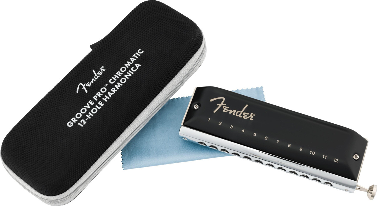 Fender Groove Pro Chromatic 12-Hole Harmonica, Key of C Fender Groove Pro Chromatic 12-Hole Harmonica, Key of C