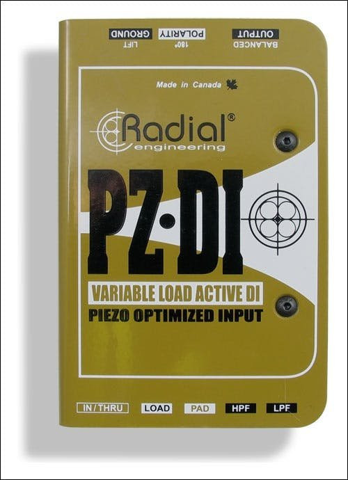 Radial PZ-DI Orchestral Instrument DI Radial PZ-DI Orchestral Instrument DI
