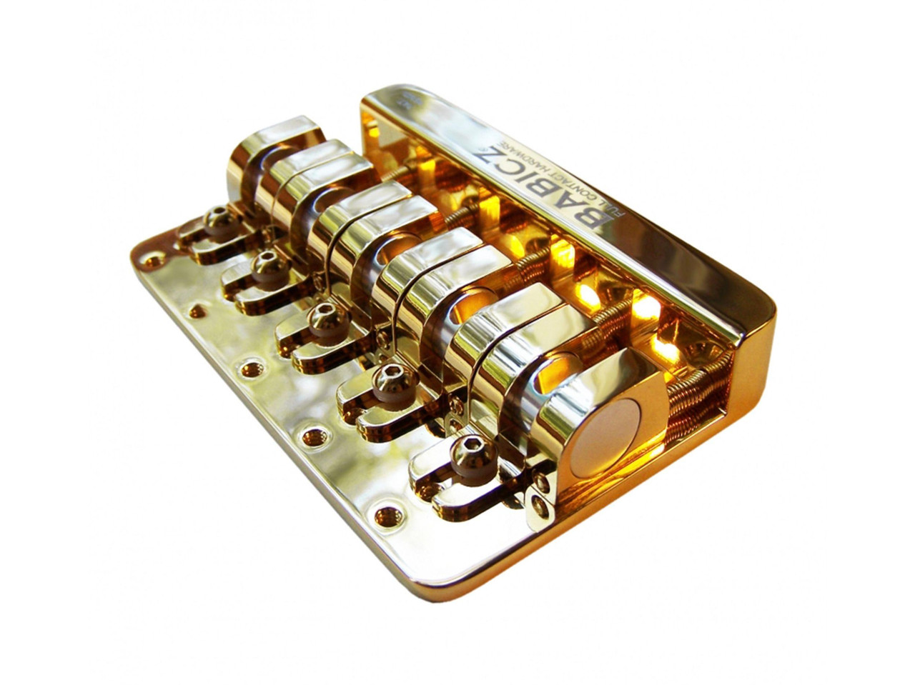 Babicz FCH Z Series 5-String Bass Guitar Bridge in Gold Babicz FCH Z Series 5-String Bass Guitar Bridge in Gold