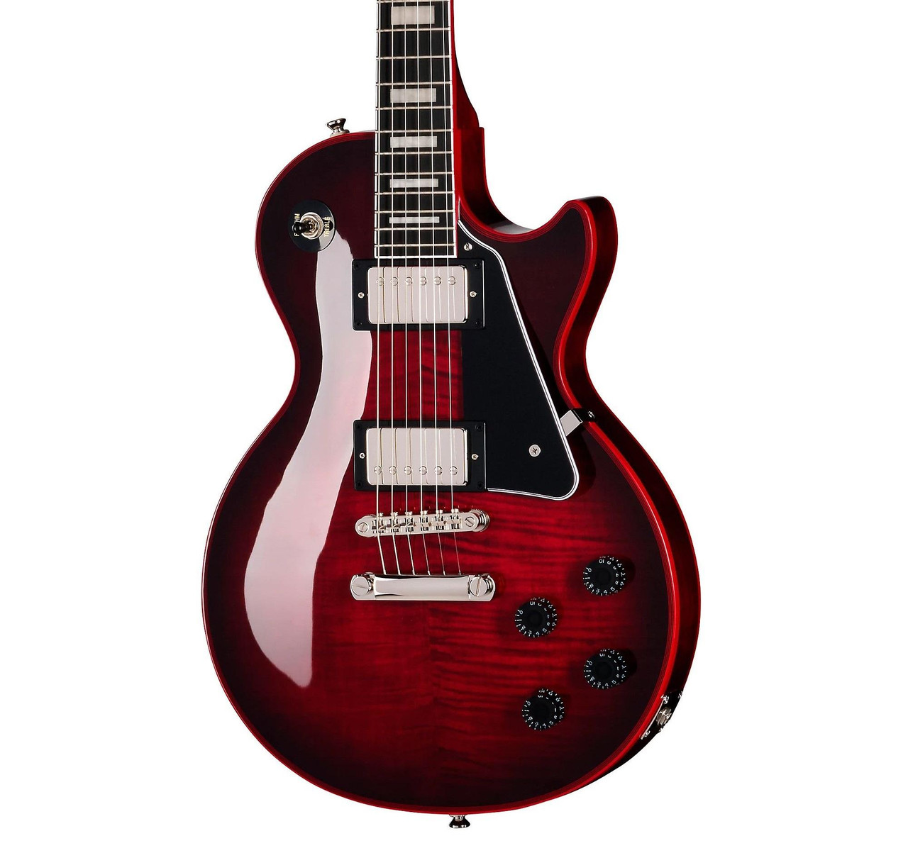 Epiphone Inspired by Gibson Les Paul Custom Widow Electric Guitar in Red Burst Epiphone Inspired by Gibson Les Paul Custom Widow Electric Guitar in Red Burst