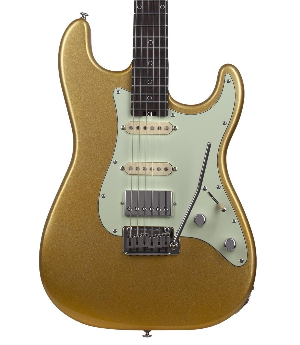 Schecter Nick Johnston Traditional 10th Anniversary HSS Atomic Saffron