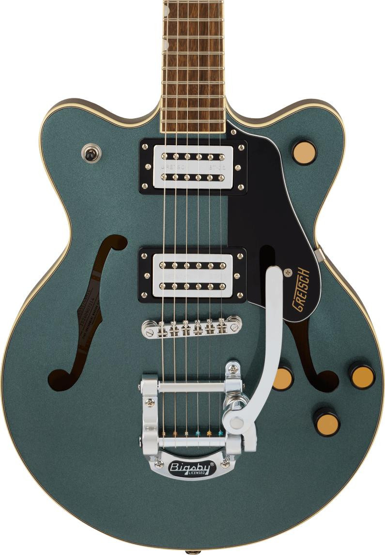 Gretsch G2655T Streamliner Centre Block Jr Double-Cut Electric Guitar with Bigsby in Gunmetal Gretsch G2655T Streamliner Centre Block Jr Double-Cut Electric Guitar with Bigsby in Gunmetal