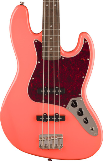 Squier Classic Vibe '60s Jazz Bass Guitar in Tahitian Coral