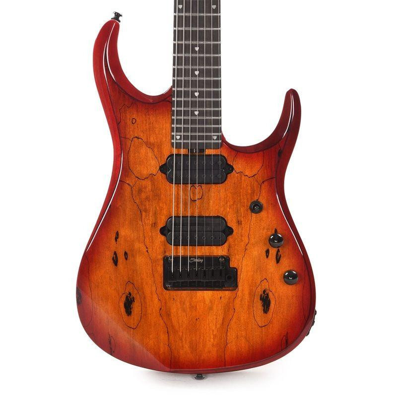 Sterling By Music Man John Petrucci JP157D Electric Guitar in Spalted Maple Blood Orange Burst Sterling By Music Man John Petrucci JP157D Electric Guitar in Spalted Maple Blood Orange Burst