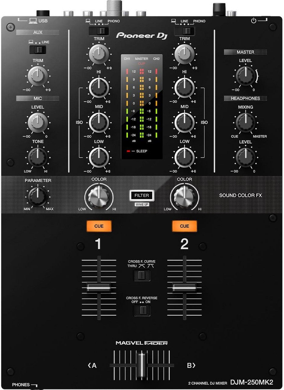 Pioneer DJM-250MK2 2Ch DJ Mixer with USB and On-Board Effects BLACK Pioneer DJM-250MK2 2Ch DJ Mixer with USB and On-Board Effects BLACK