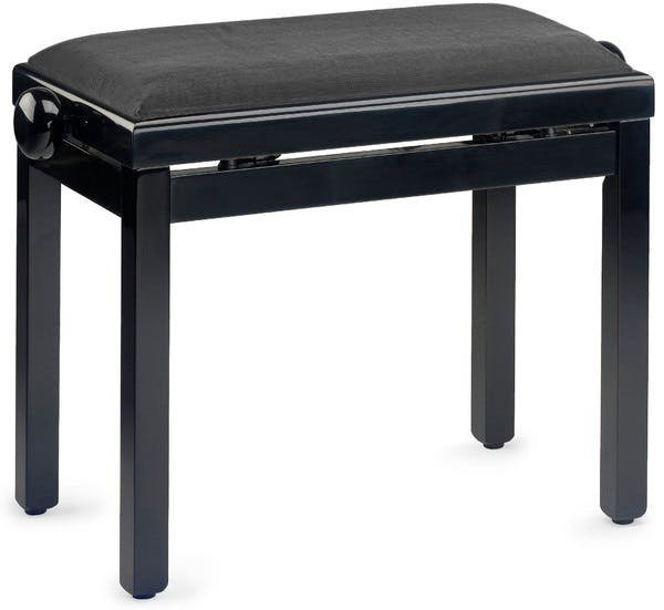 Stagg Rise & Fall Piano Stool with Velvet Top in Polished Black Stagg Rise & Fall Piano Stool with Velvet Top in Polished Black