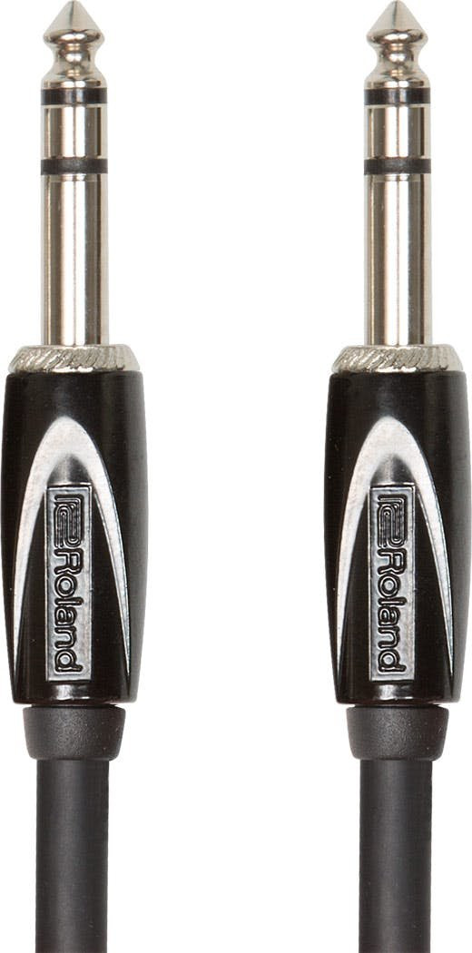 Roland 1/4” TRS Jack to Jack Interconnect Cable, 10ft / 3m in Black Roland 1/4” TRS Jack to Jack Interconnect Cable, 10ft / 3m in Black
