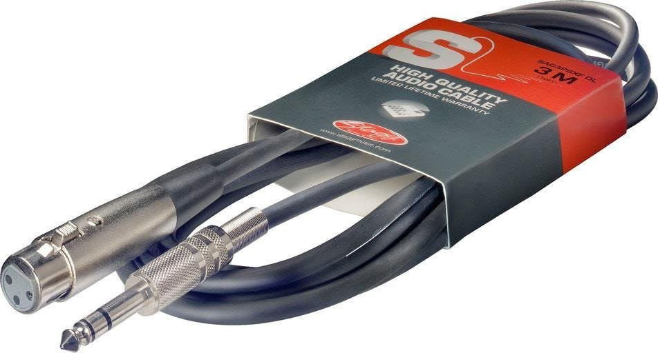 Andertons Pro Sound SAC3PSXFDL 6.3mm Balanced Jack to Female XLR - 3m