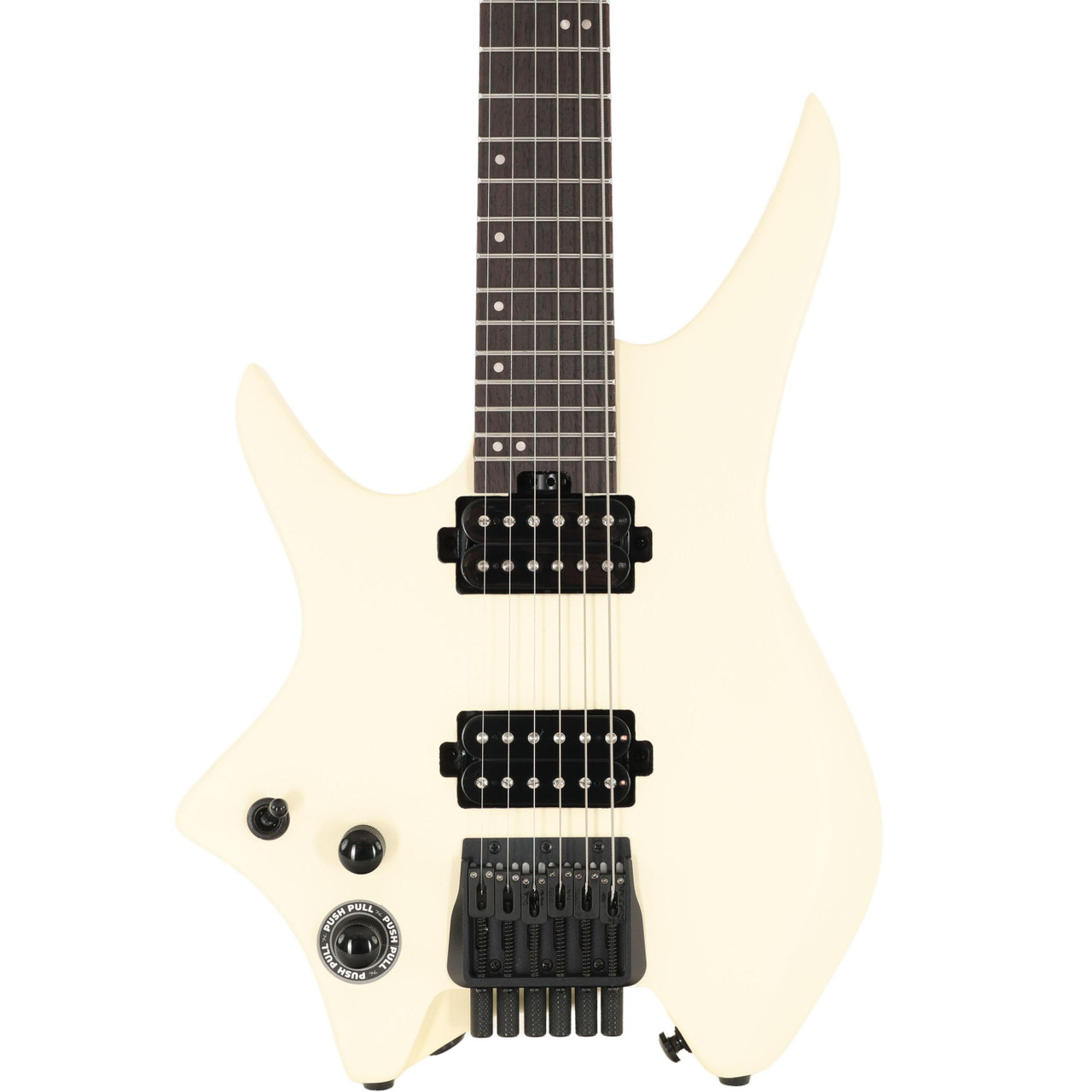 HILS NEXT HN3 Left Handed Headless Electric Guitar in Satin Ivory HILS NEXT HN3 Left Handed Headless Electric Guitar in Satin Ivory