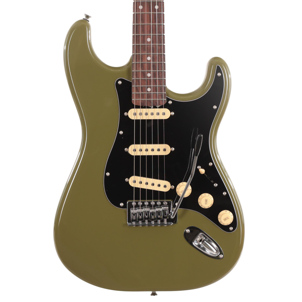 Eastcoast ST1 Electric Guitar In Drab Olive Green With Rosewood Fretboard Eastcoast ST1 Electric Guitar In Drab Olive Green With Rosewood Fretboard