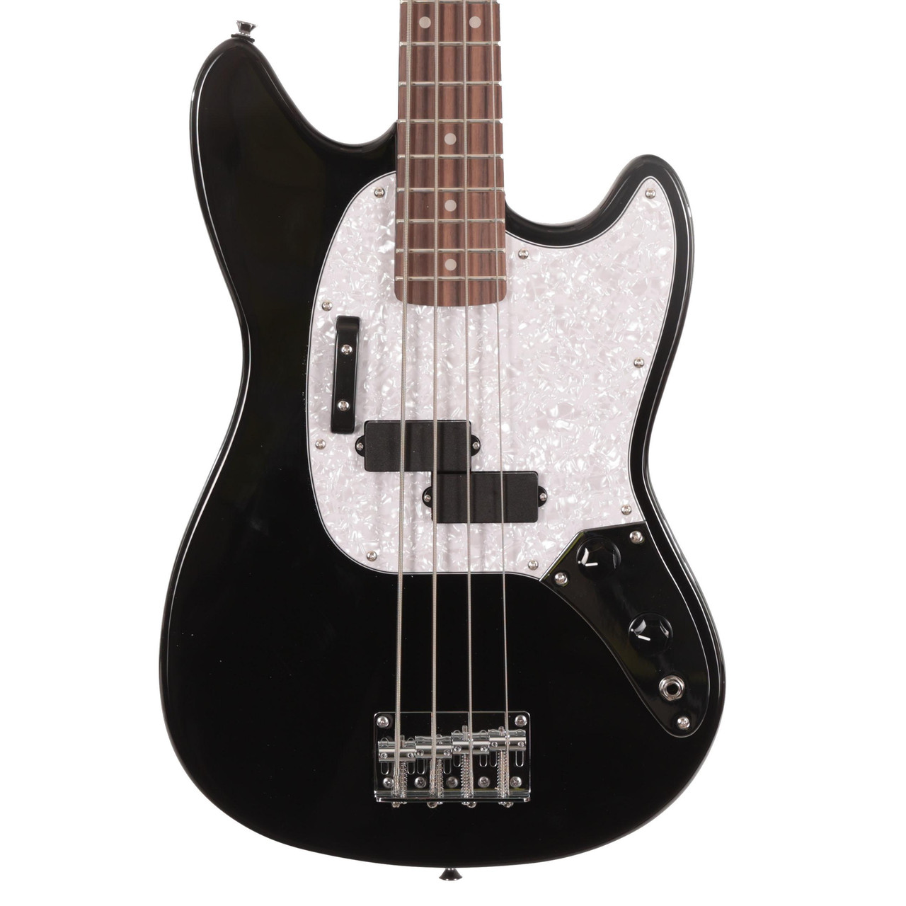 Eastcoast MSB Short Scale Bass Guitar In Black With Rosewood Fretboard Eastcoast MSB Short Scale Bass Guitar In Black With Rosewood Fretboard