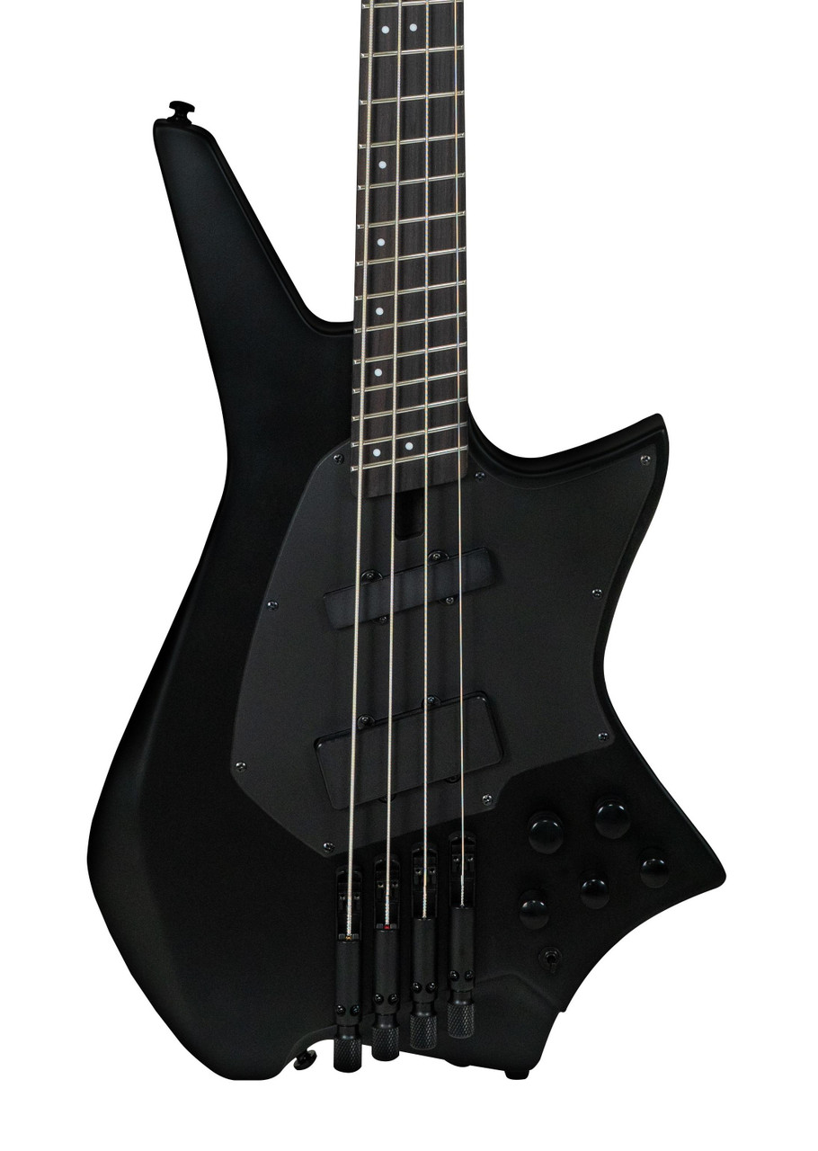 Hils HZB4 Headless Bass Guitar in Satin Black Hils HZB4 Headless Bass Guitar in Satin Black